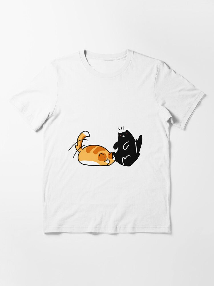 Playful Tabby and Black Cat Essential T-Shirt
