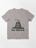 Gadsden Flag DONT Tread on me T Shirt Gasden Culpeper Coil Snake Don't on me Patriotic USA America Essential T-Shirt 2