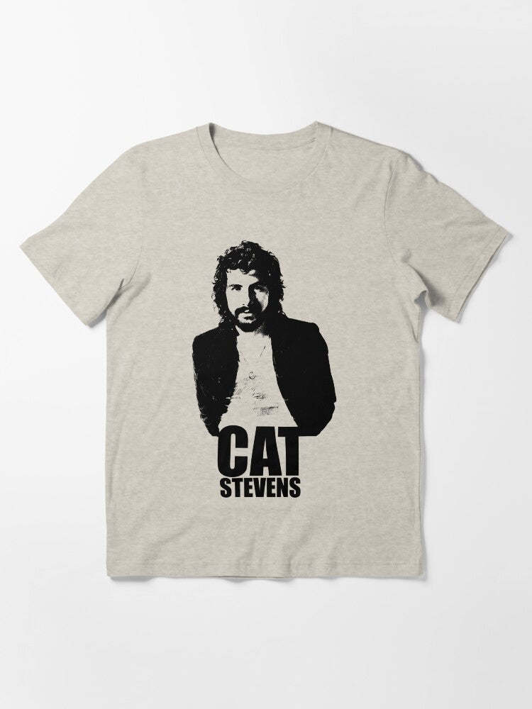 Cat Stevens - Black Stencil Essential T-Shirt